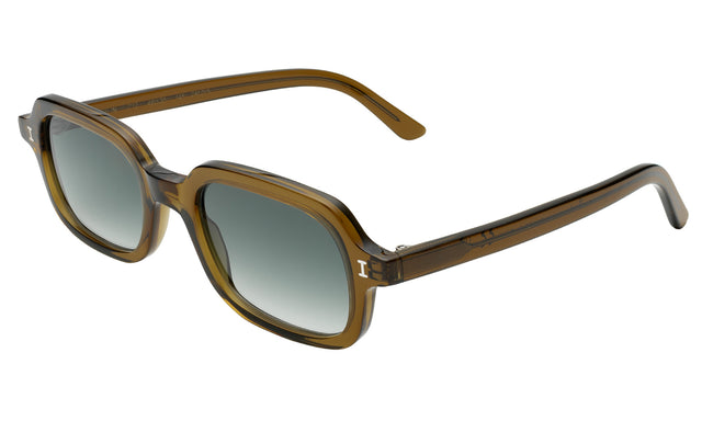 Berlin Sunglasses Side Profile in Moss / Olive Gradient