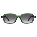 Front view of Berlin Sunglasses in Pine/Grey Gradient