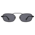 Front view of Bimini Sunglasses in Matte Black/Grey Flat