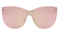 Front view of Boca Mask Sunglasses in Bright Rose/Bright Rose