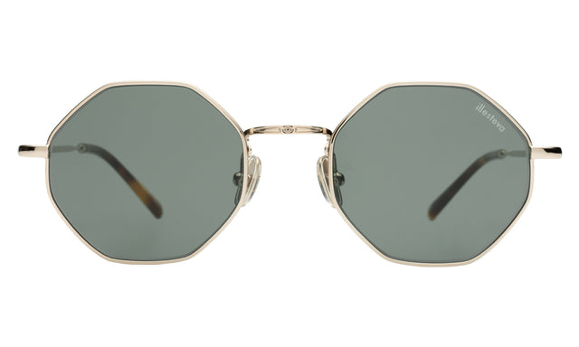 Broome Sunglasses in Gold with Olive Flat