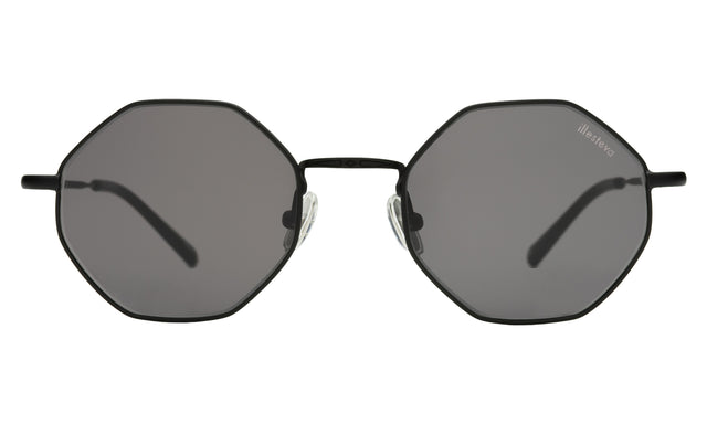 Broome Sunglasses in Matte Black with Grey Flat