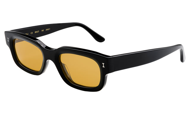 Cali Sunglasses Side Profile in Black / Honey See Through