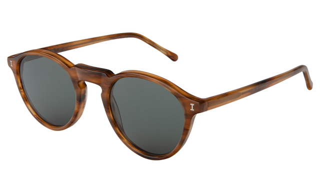 Capri Sunglasses Side Profile in Teak / Olive