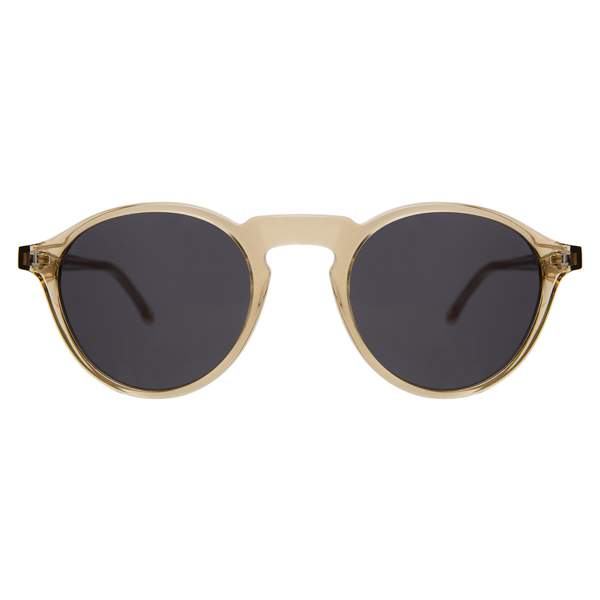 Capri Sunglasses in Citrine with Grey lenses, front view