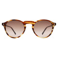 Front view of Capri Sunglasses in Sand Dune/Brown Gradient