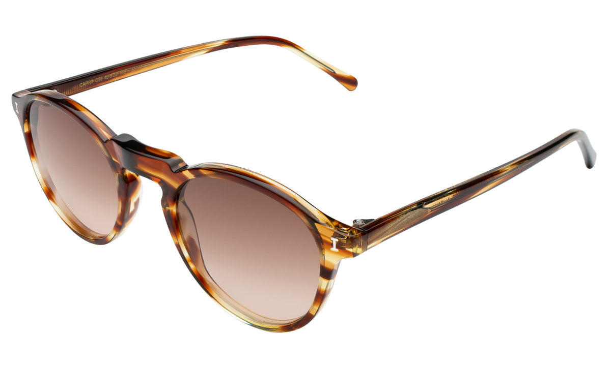 Capri Sunglasses in Sand Dune with Brown Gradient lenses, side view