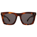 Front view of Charleston Sunglasses in Havana/Grey Flat