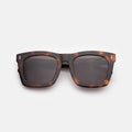 Front view of Charleston Sunglasses in Havana/Grey Flat