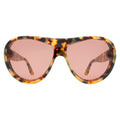 Front view of Cynthia Rowley x illesteva in Tortoise/Bordeaux See Through