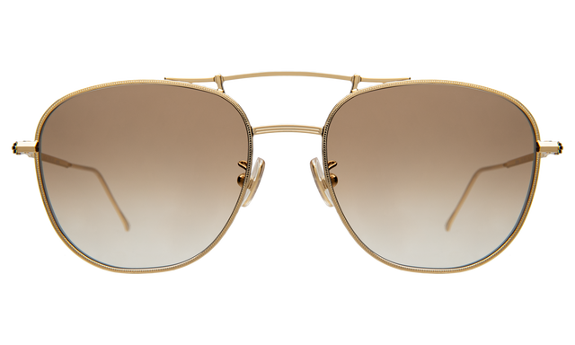 Cyprus Sunglasses in Gold with Taupe Flat Gradient