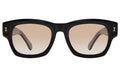 Front view of Dolomites Sunglasses in Black/Taupe Gradient