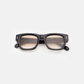 Front view of Dolomites Sunglasses in Black/Taupe Gradient