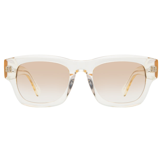 Dolomites Sunglasses front view in Champagne with Taupe Gradient