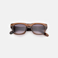 Front view of Dolomites Sunglasses in Kohl/Grey Gradient
