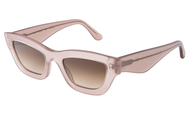 Donna Sunglasses Side Profile in Thistle / Brown Gradient