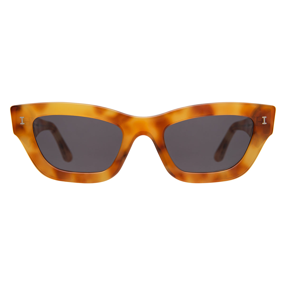 Donna Sunglasses in Amber with Grey lenses, front view