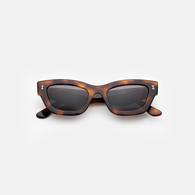Donna Sunglasses side view in Havana / Grey
