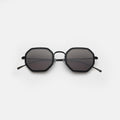 Front view of Dylan Tate Sunglasses in Matte Black/Grey Flat