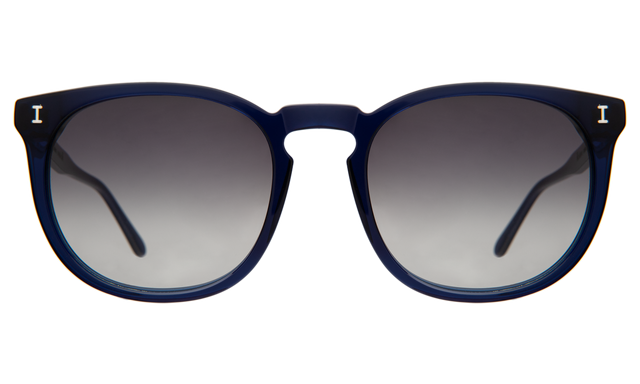 Eldridge 56 Sunglasses in Navy Grey Flat Gradient