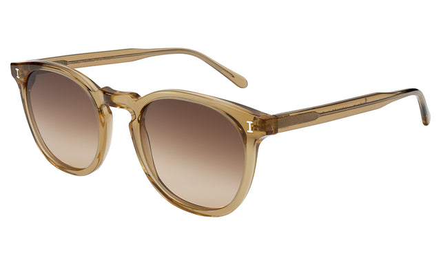 Eldridge Sunglasses Side Profile in Brown / Brown Flat Gradient