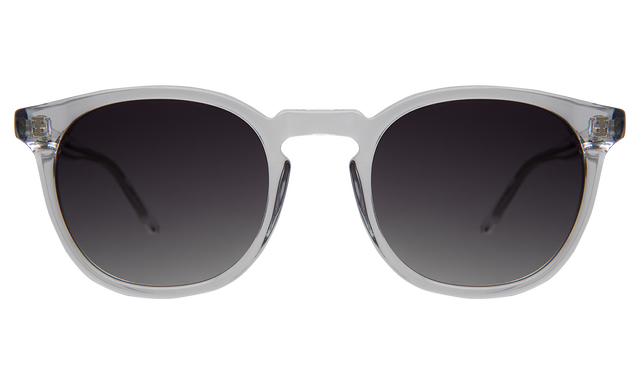 Eldridge Sunglasses in Clear with Grey Flat Gradient