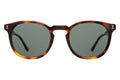 Front view of Eldridge Light Polarized Sunglasses in Havana/Olive Polarized