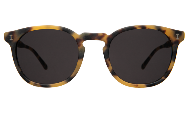Eldridge Sunglasses in Matte Tortoise with Grey Flat
