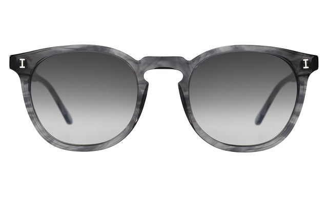 Eldridge Sunglasses in Onyx with Grey Flat Gradient