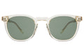 Front view of Eldridge 48 Sunglasses in Champagne/Olive Flat