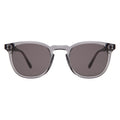 Front view of Eldridge 48 Sunglasses in Mercury/Grey Flat