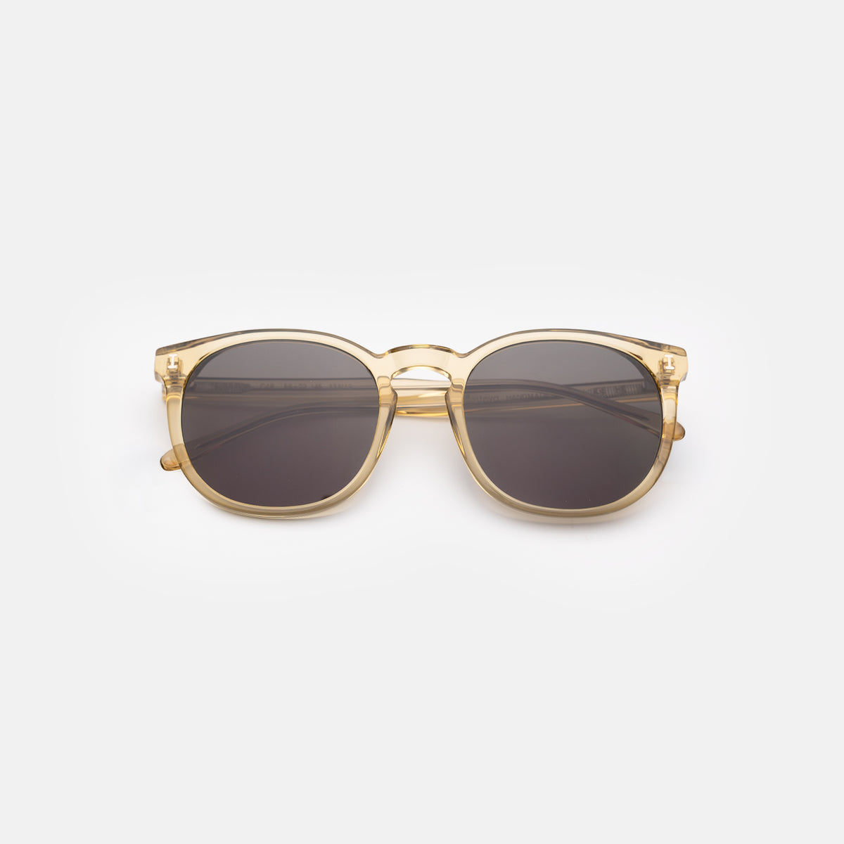 Eldridge 56 Sunglasses in Citrine with Grey Flat lenses