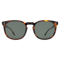 Front view of Eldridge 56 Sunglasses in Havana/Dark Olive Flat
