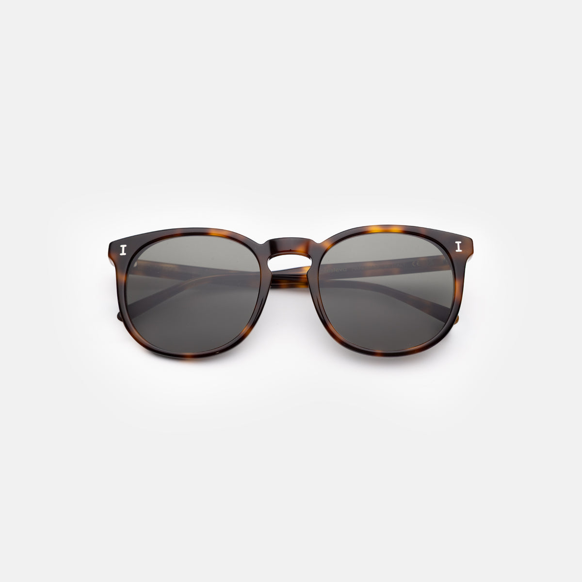 Eldridge 56 Sunglasses in Havana with Dark Olive Flat lenses