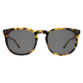 Front view of Eldridge 56 Sunglasses in Tortoise/Grey Flat