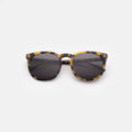 Front view of Eldridge 56 Sunglasses in Tortoise/Grey Flat
