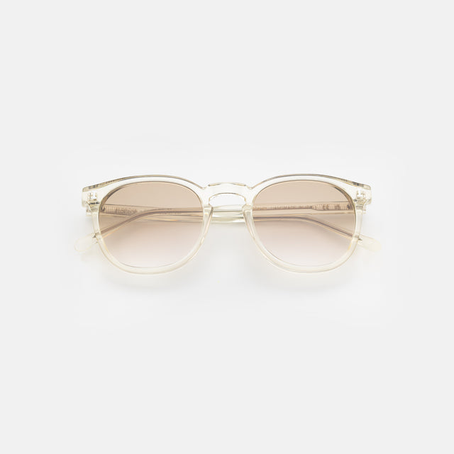 Eldridge Sunglasses side view in Champagne / Taupe Flat Gradient