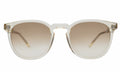 Front view of Eldridge Sunglasses in Champagne/Taupe Flat Gradient