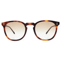 Front view of Eldridge Sunglasses in Havana/Taupe Flat Gradient
