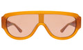 Front view of Elio Sunglasses in Honey/Brown
