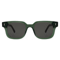 Front view of Ellison Sunglasses in Pine/Grey Flat