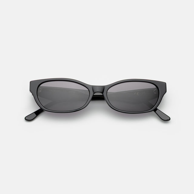 Encinitas Sunglasses side view in Black / Grey