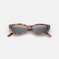 Front view of Encinitas Sunglasses in Havana/Grey