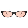 Front view of Encinitas Sunglasses in Black/Sunset
