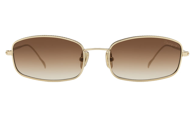 Flushing Sunglasses in Rose Gold with Brown Flat Gradient