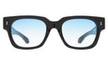 Front view of Francesco Sunglasses in Black/Gold/Blue Gradient See Through