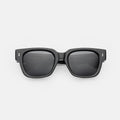 Front view of Francesco Sunglasses in Black/Grey