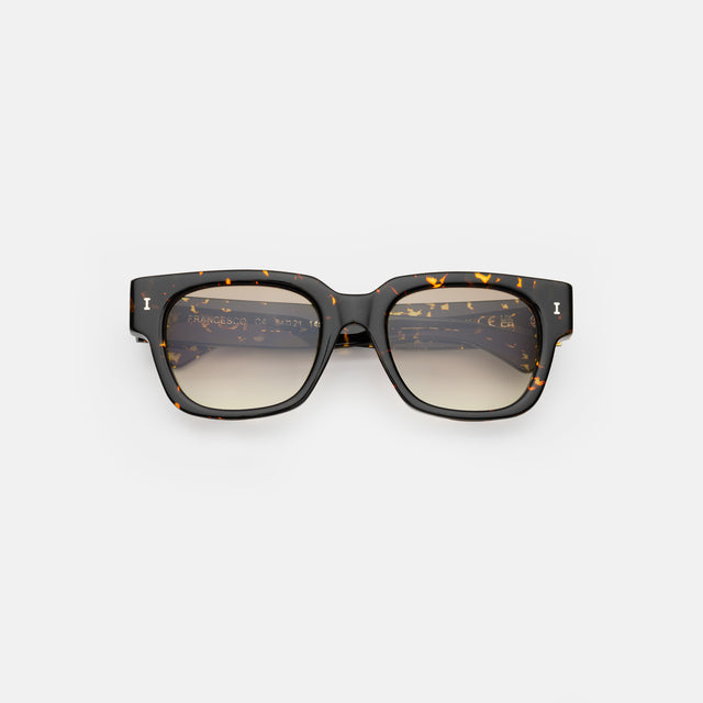 Francesco Sunglasses side view in Flame / Taupe Gradient