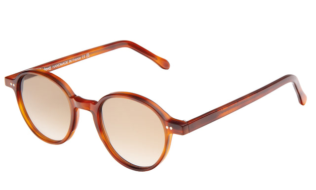 Frankfurt Sunglasses side view in Red Havana / Taupe Gradient