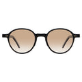 Front view of Frankfurt Sunglasses in Black/Taupe Gradient